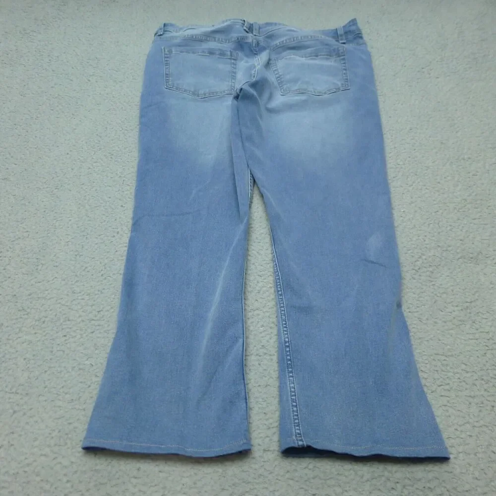 TPJ Jeans Mens 36x30 Slim (36x27) Stretch Light Wash Blue Comfortable Mid Rise